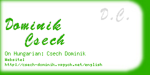 dominik csech business card